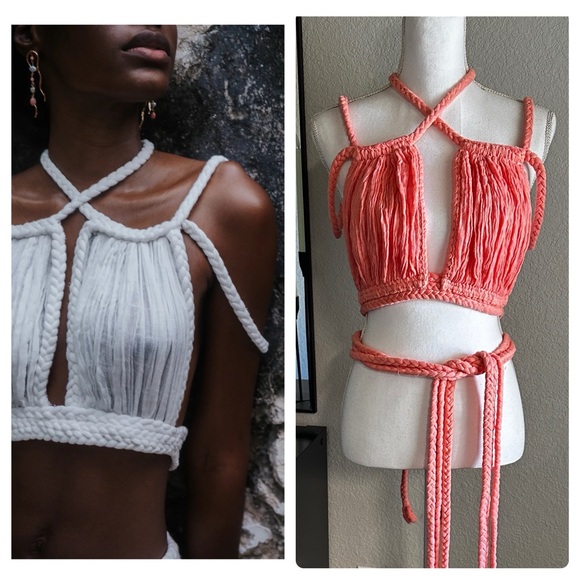 Kasia Kulenty Tops - Kasia Kulenty Aphrodite Top Sorbet Pink